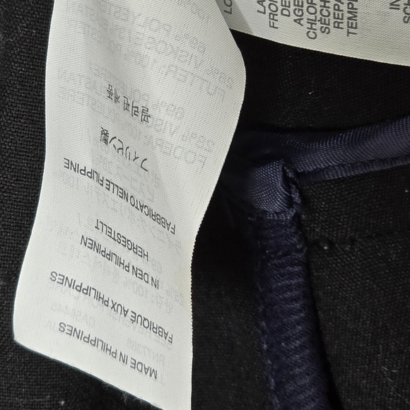J. Crew Black and Navy Blue Tipped Twill Jacket - Picture 11 of 11